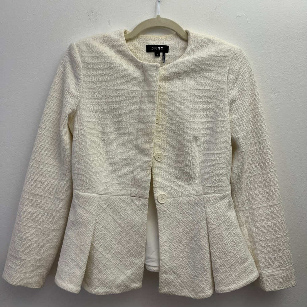 DKNY white blazer